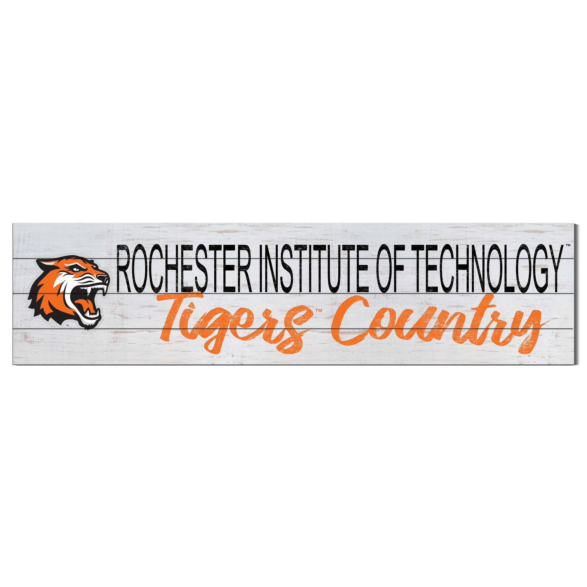 Rochester Institute of Technology Tigers 40'' x 10'' Logo Sign
