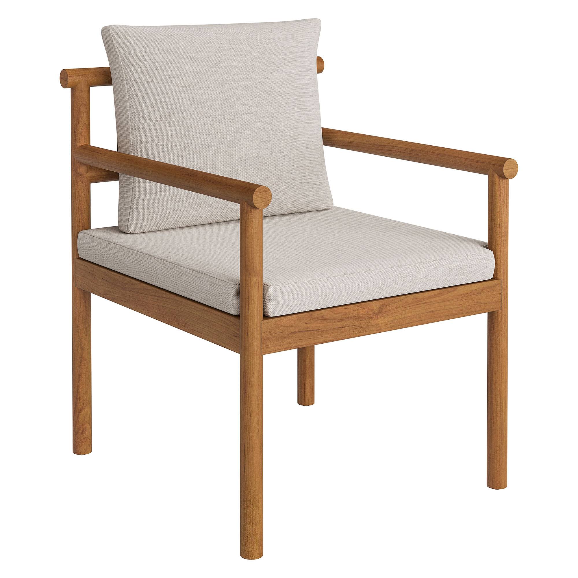 Angle. Modway - Eleni Outdoor Patio Teak Wood Rope Dining Chair by Modway - 32.