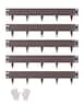 VEVOR - Steel Landscape Edging, 5 Packs 39 x 4 in Rust-Resistant Metal Landscape Edging, Bendable Garden Edging Border - Brown