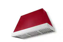 AGA - 48 inches - Externally Vented - Wall Range Hood - Piccadilly Red