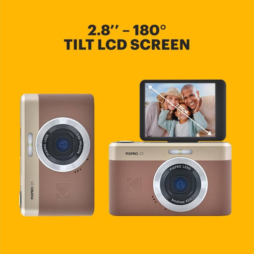 2.8" - 180° TILT LCD SCREEN  
7.11CM  
PIXPRO C1  
PIXPRO LENS  
f=3.57mm  
F2.0