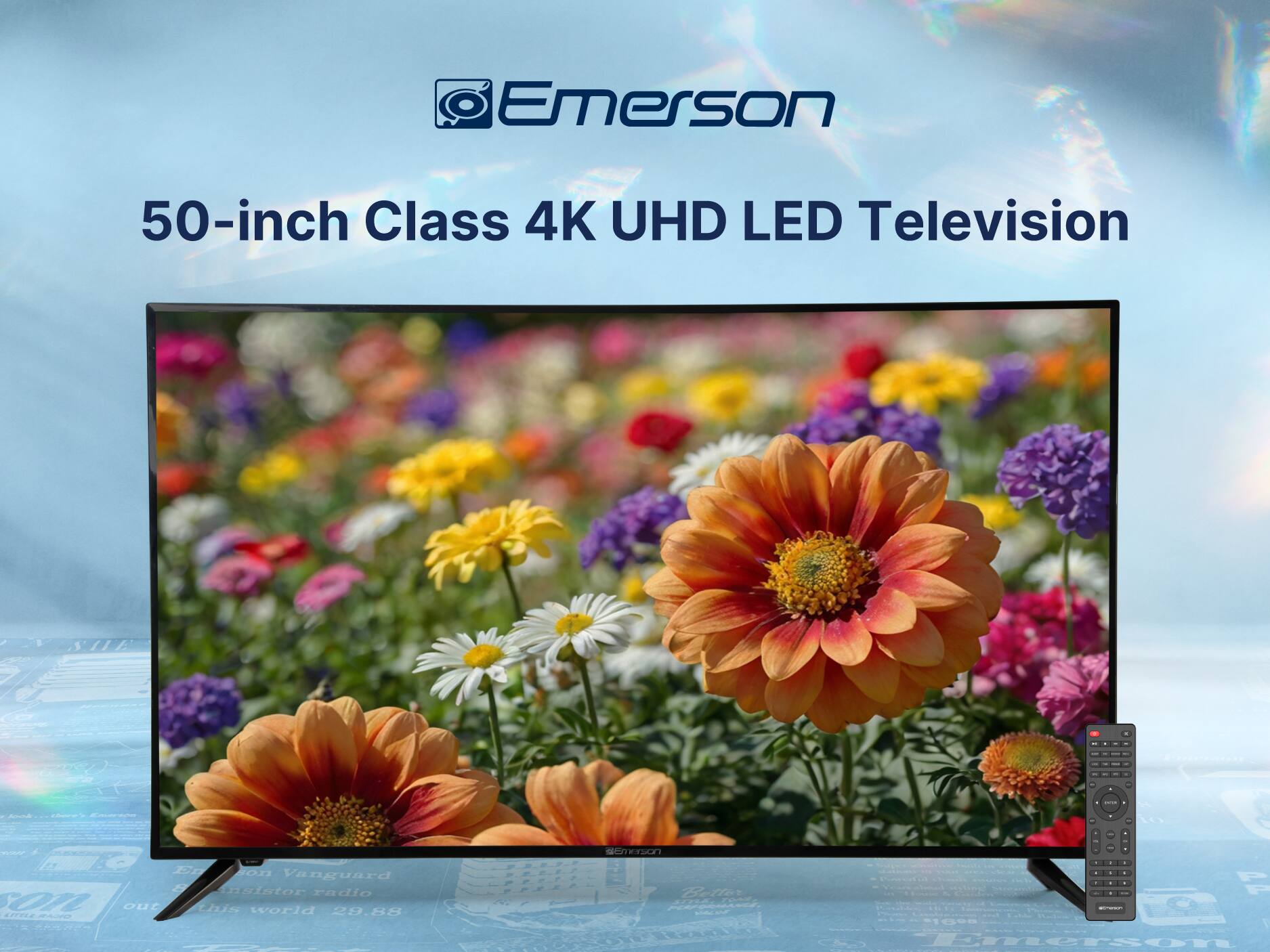 Emerson 50-inch Class 4K UHD LED Television a I . - - - - I - - A A - I a Fp soD Vanguard radio this world 29.88 42OLZ me - GY TH - . . -  1 Emerson
