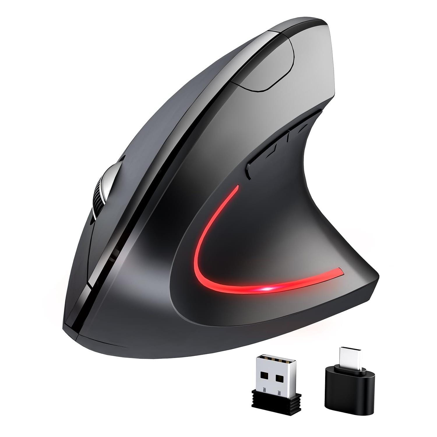 Cozy Serene - Wireless Mouse Silent Type-C Black 2.4ghz With Adjustable Dpi(1000/1200/1600) Optical - Wireless - Default