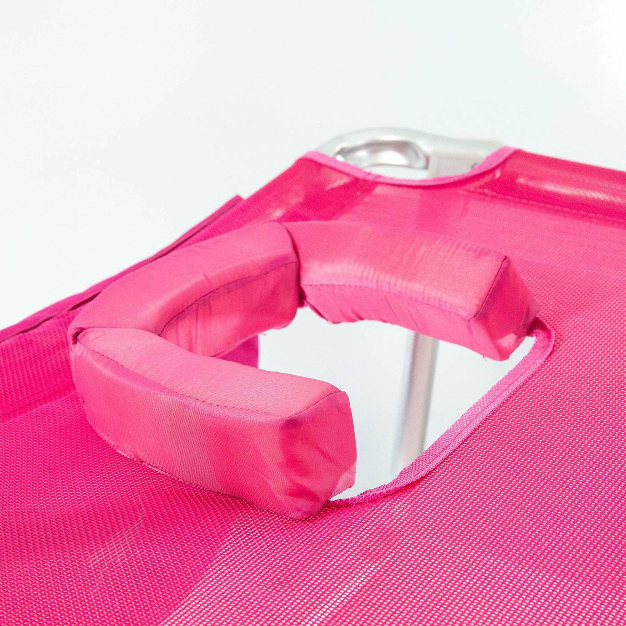 Alt View 5. Ostrich - Ostrich Original 3N1 Lightweight Outdoor Beach Lounge Chair with Footrest, Pink - Pink.