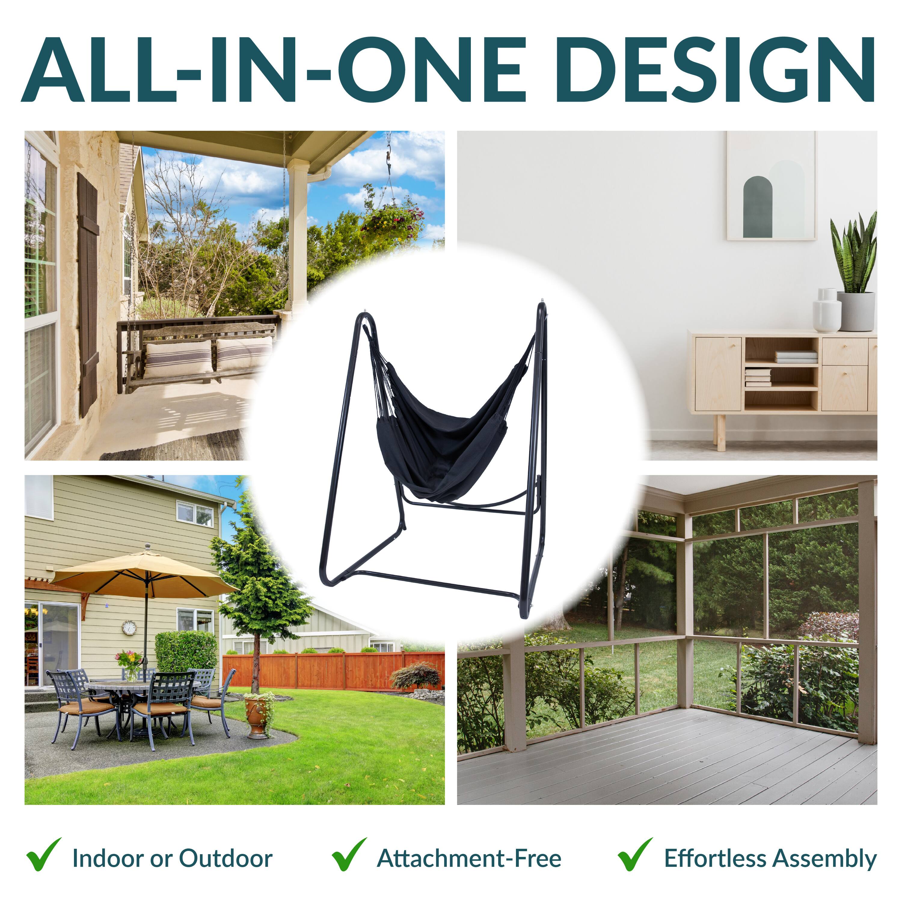 ALL-IN-ONE DESIGN

- Indoor or Outdoor
- Attachment-Free
- Effortless Assembly