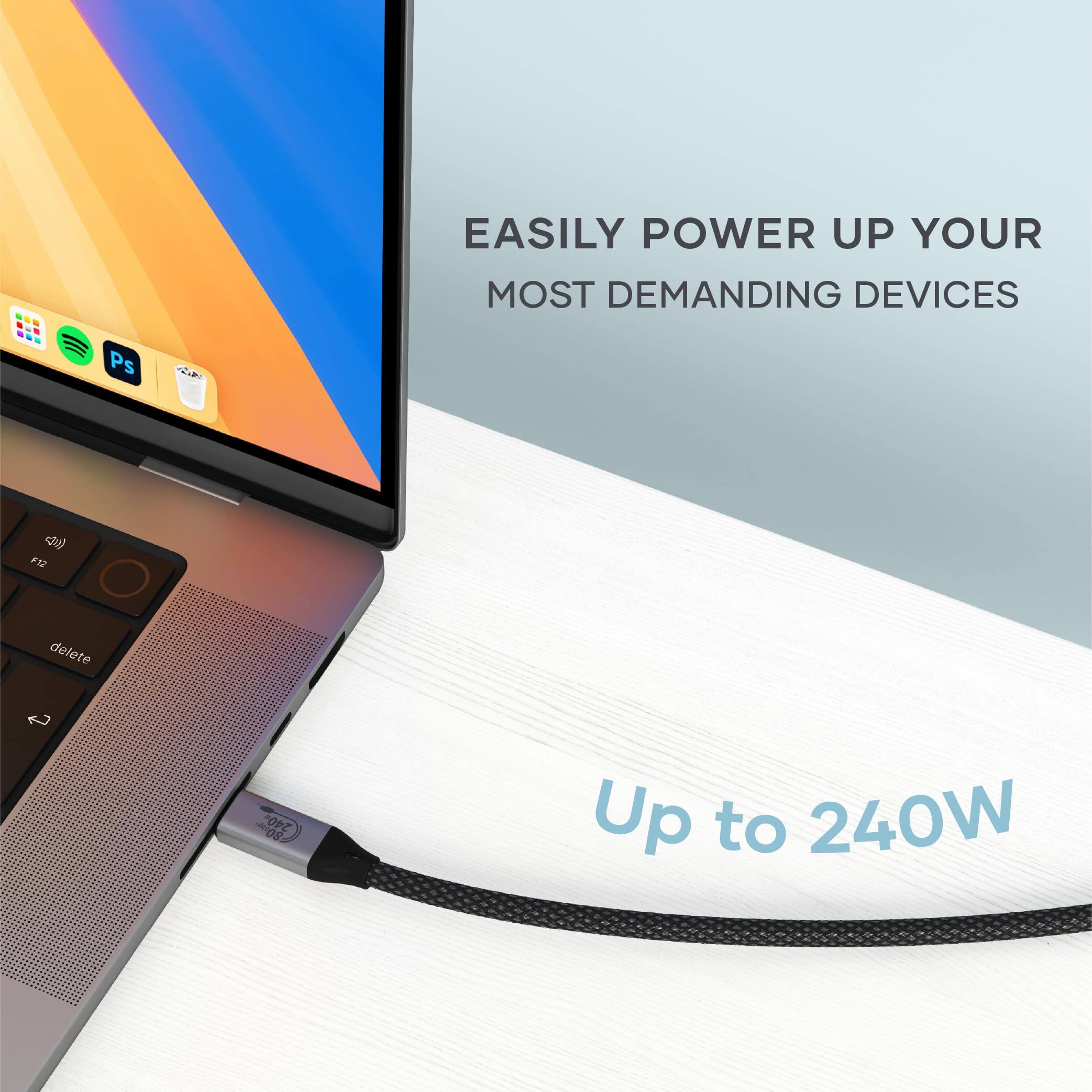 EASILY POWER UP YOUR MOST DEMANDING DEVICES

Up to 240W