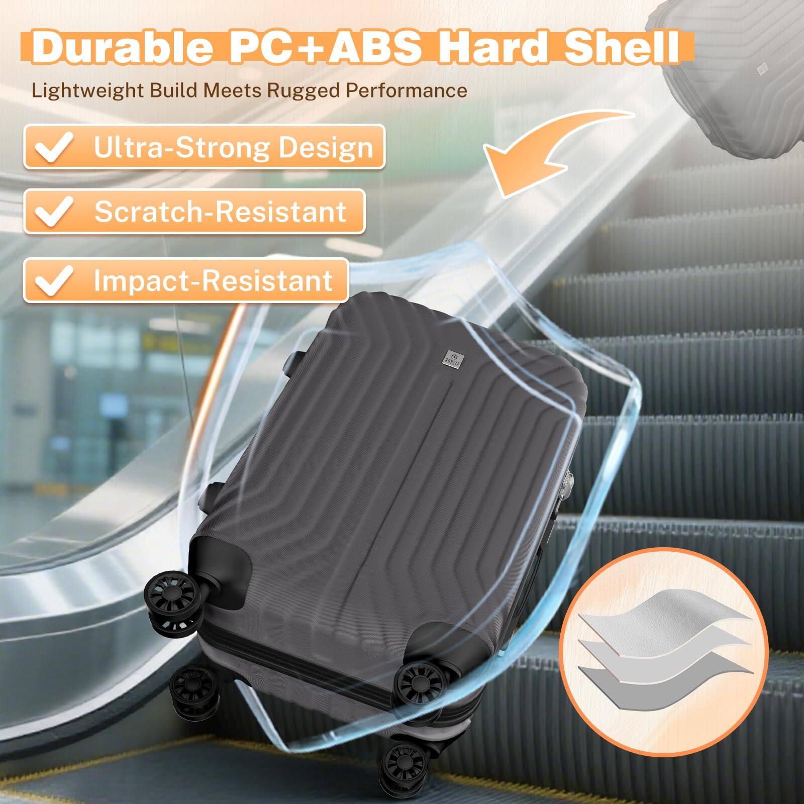 Durable PC+ABS Hard Shell  
Lightweight Build Meets Rugged Performance  

- Ultra-Strong Design  
- Scratch-Resistant  
- Impact-Resistant