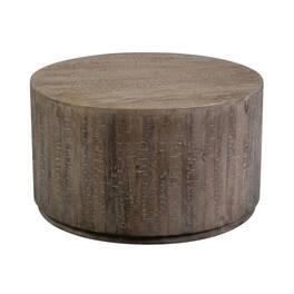 Porter Designs - Drum Wash Mango Wood Coffee Table - Gray