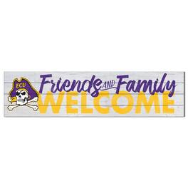 Jardine - ECU Pirates 10'' x 40'' Friends & Family Welcome Sign - White