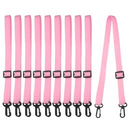 Unique Bargains - Polypropylene Water Bottle Holder Lanyard, Adjustable Sling Straps 10pcs for Outdoor Camping - Pink(Black Buckle)
