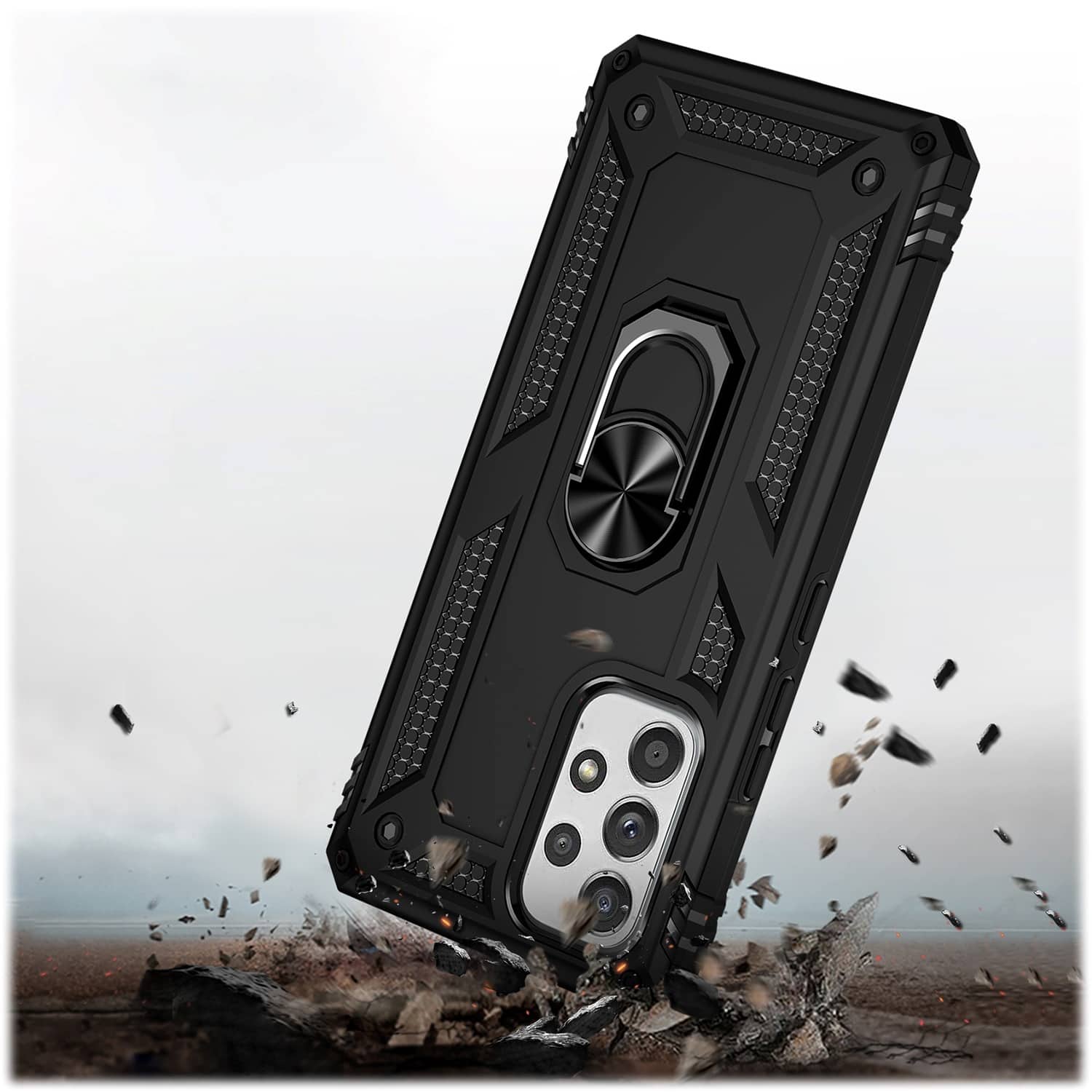 Alt View 17. SaharaCase - Military Kickstand Case for Samsung Galaxy A53 5G - Black.