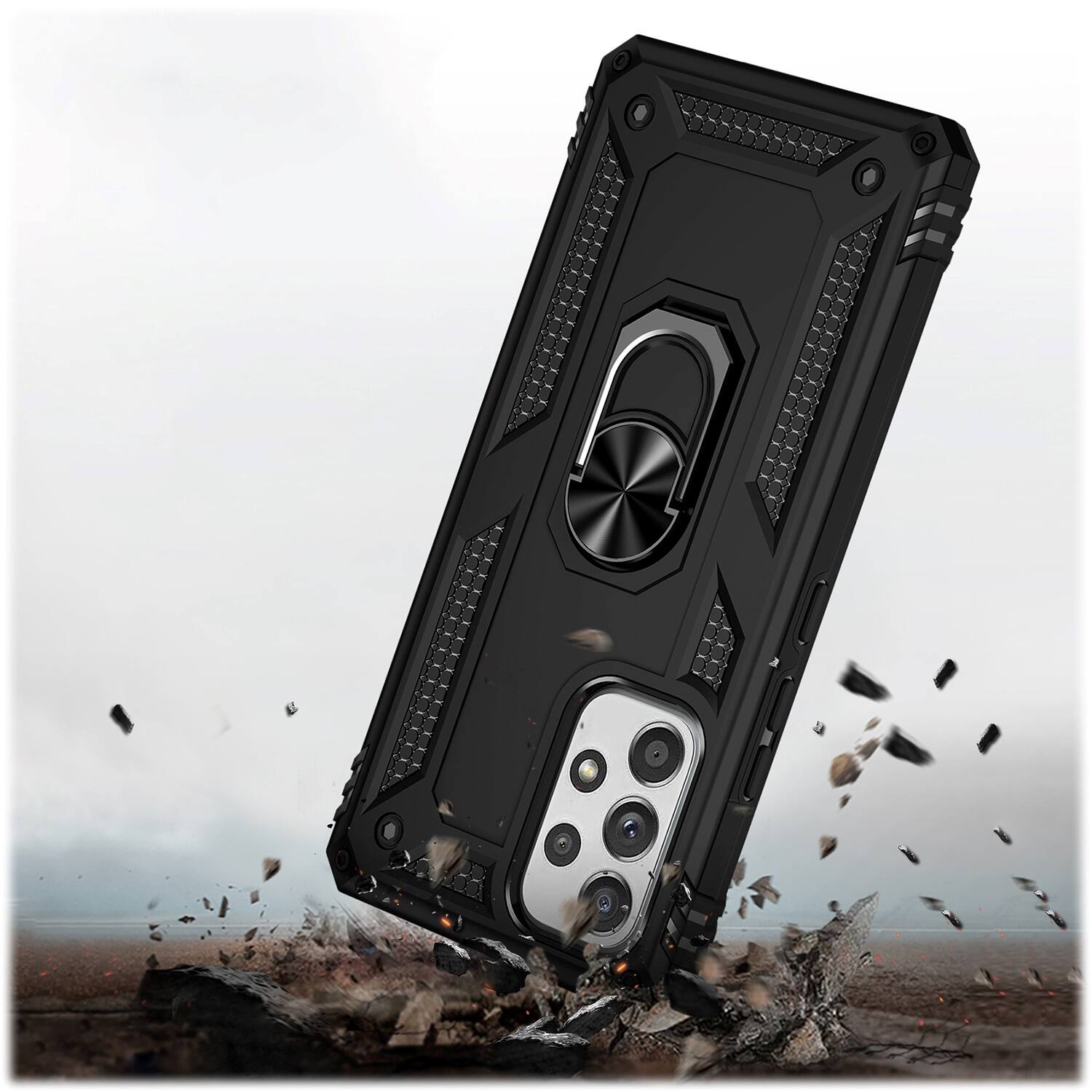 Alt View 17. SaharaCase - Military Kickstand Case for Samsung Galaxy A53 5G - Black.