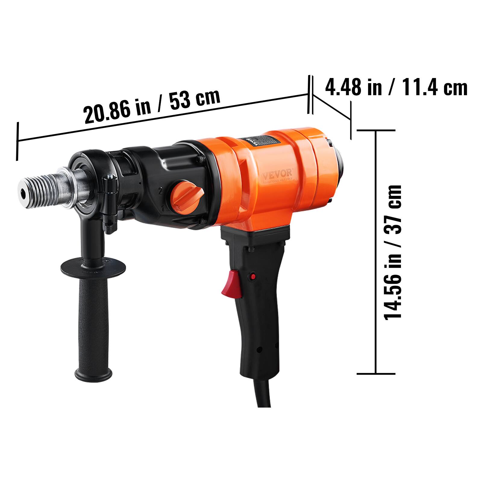 20.86 in / 53 cm

4.48 in / 11.4 cm

14.56 in / 37 cm
