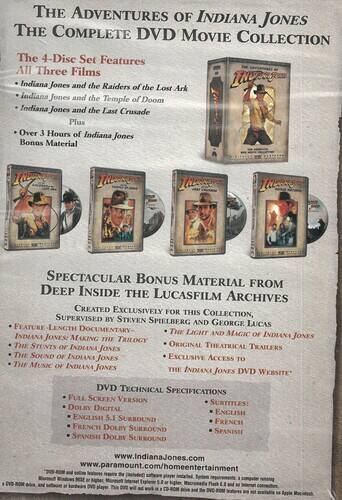 Alt View 1. The Adventures of Indiana Jones: The Complete DVD Movie Collection   - DVD.