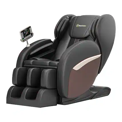 Front. Essen Blissed - Favor BS-06 Full Body Zero Gravity with Shiatsu Massage Chair - Brown.