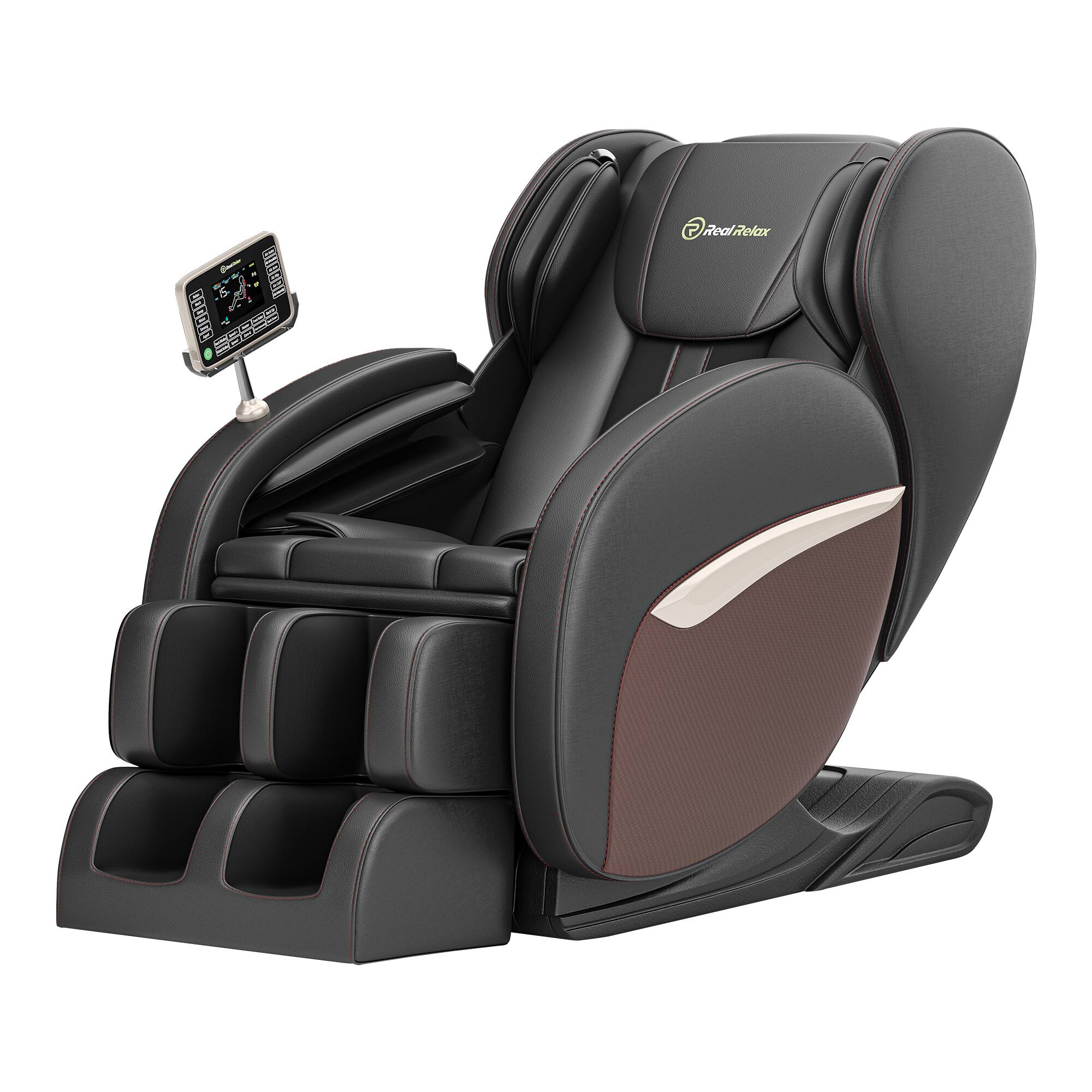 Front. Essen Blissed - Favor BS-06 Full Body Zero Gravity with Shiatsu Massage Chair - Brown.