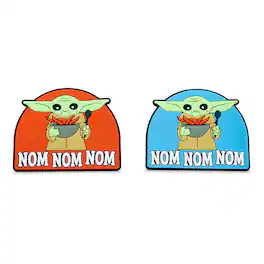 Star Wars - Star Wars: The Mandalorian Grogu "Nom Nom Nom" Magnetic Chip Clips | Set of 2 - Blue