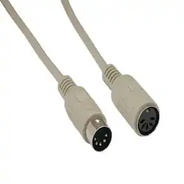 Sanoxy - 25ft DIN5 M/F AT Keyboard Extension Cable - Beige