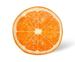 Toynk - Slice Round Fleece Throw Blanket | 60 Inches - Orange