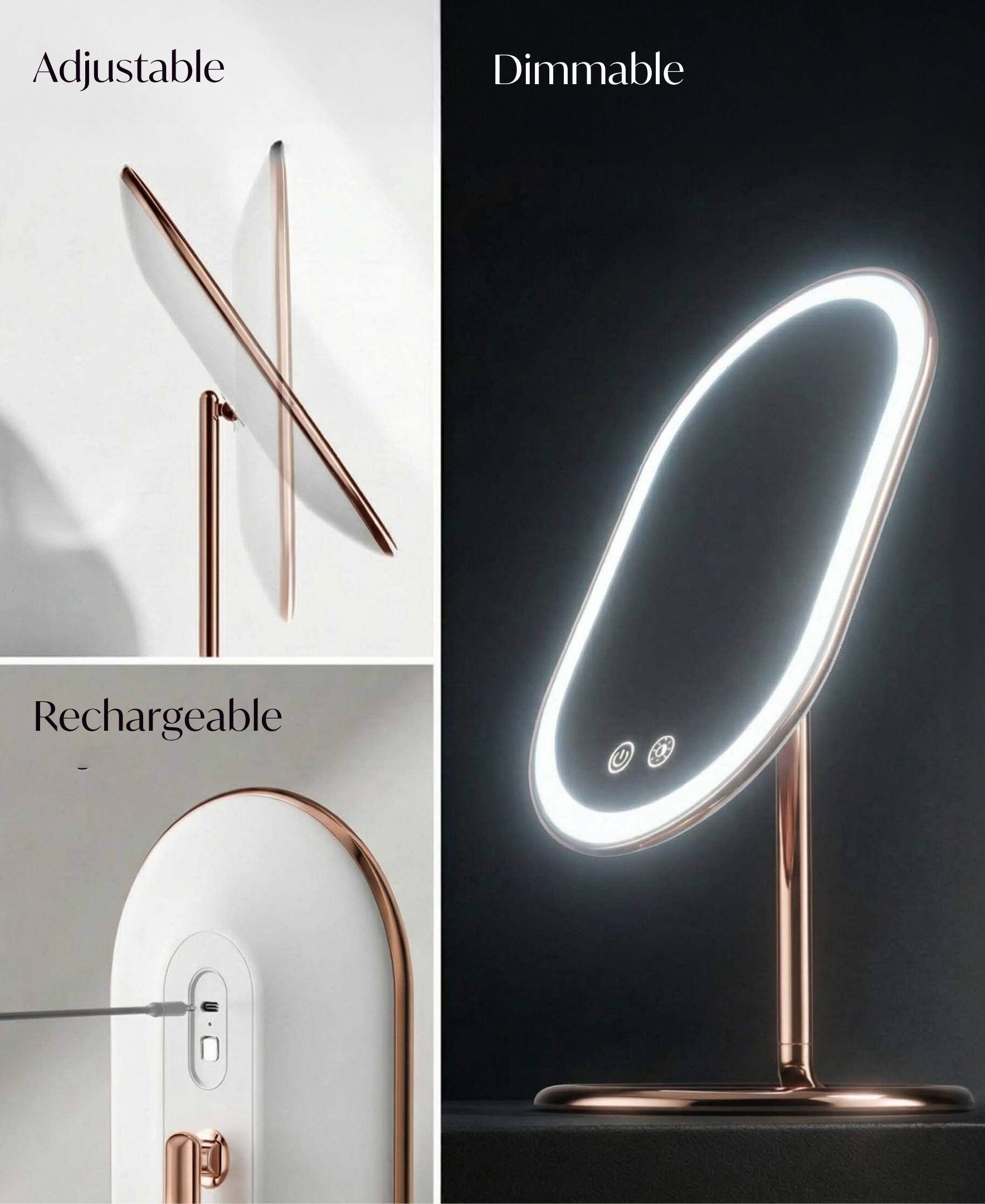 Adjustable Dimmable Rechargeable