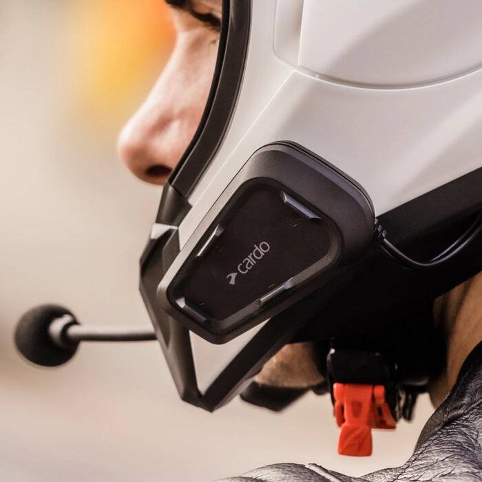 Alt View 2. Cardo Systems - Freecom 4X Motorcycle 2-Way Helmet Bluetooth Communication System Headset Duo - Black.