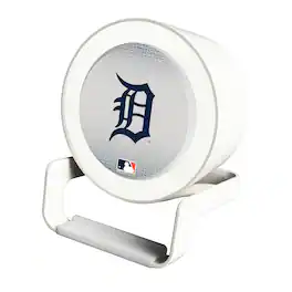 Keyscaper - Detroit Tigers Linen Print Nightlight Charger & Bluetooth Speaker - White