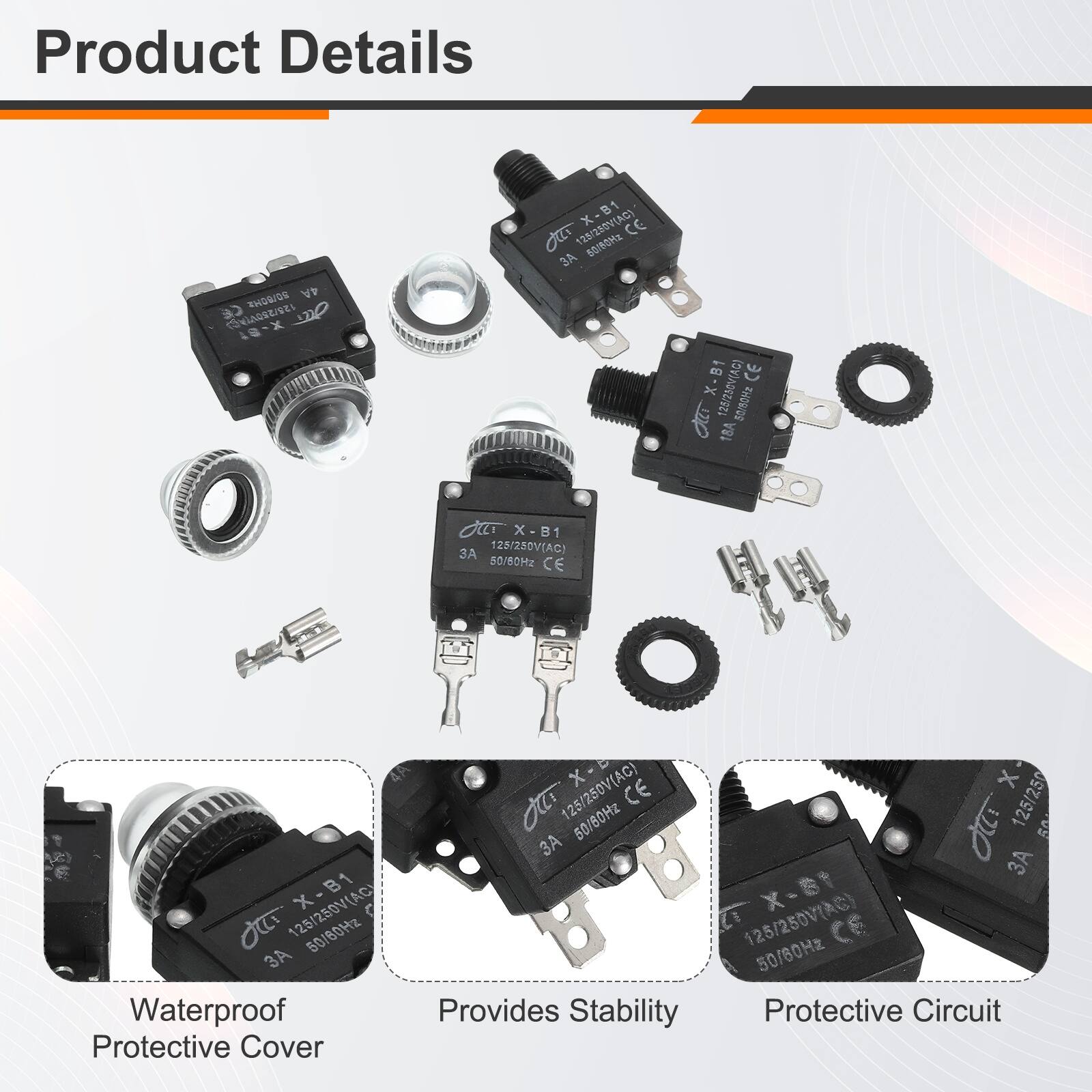Product Details

XHISG 4A IAGSEISEI 10-X B1 Jer 123/230V(AC) CE

X-B1 B1 CE 125/250V(AC) I de 18A der X-B1 x 81

125/250V(AC) 50/80Hz CE 4A x x JaT

125/250V(AC) 50/80Hz CE 125/250 OC 50

B1 18-X 125/250V(AC X L X- Oi 50/60Hz U 125/250V7AC) CE

50/80Hz Waterproof

Provides Stability

Protective Circuit

Protective Cover