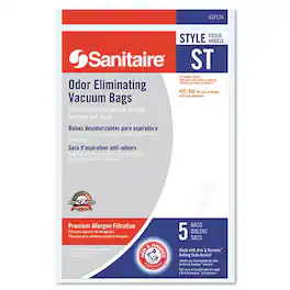 Sanitaire - 63213B Style ST Disposable Vacuum Bags for SC600 and SC800 Series (5/Pack) - false