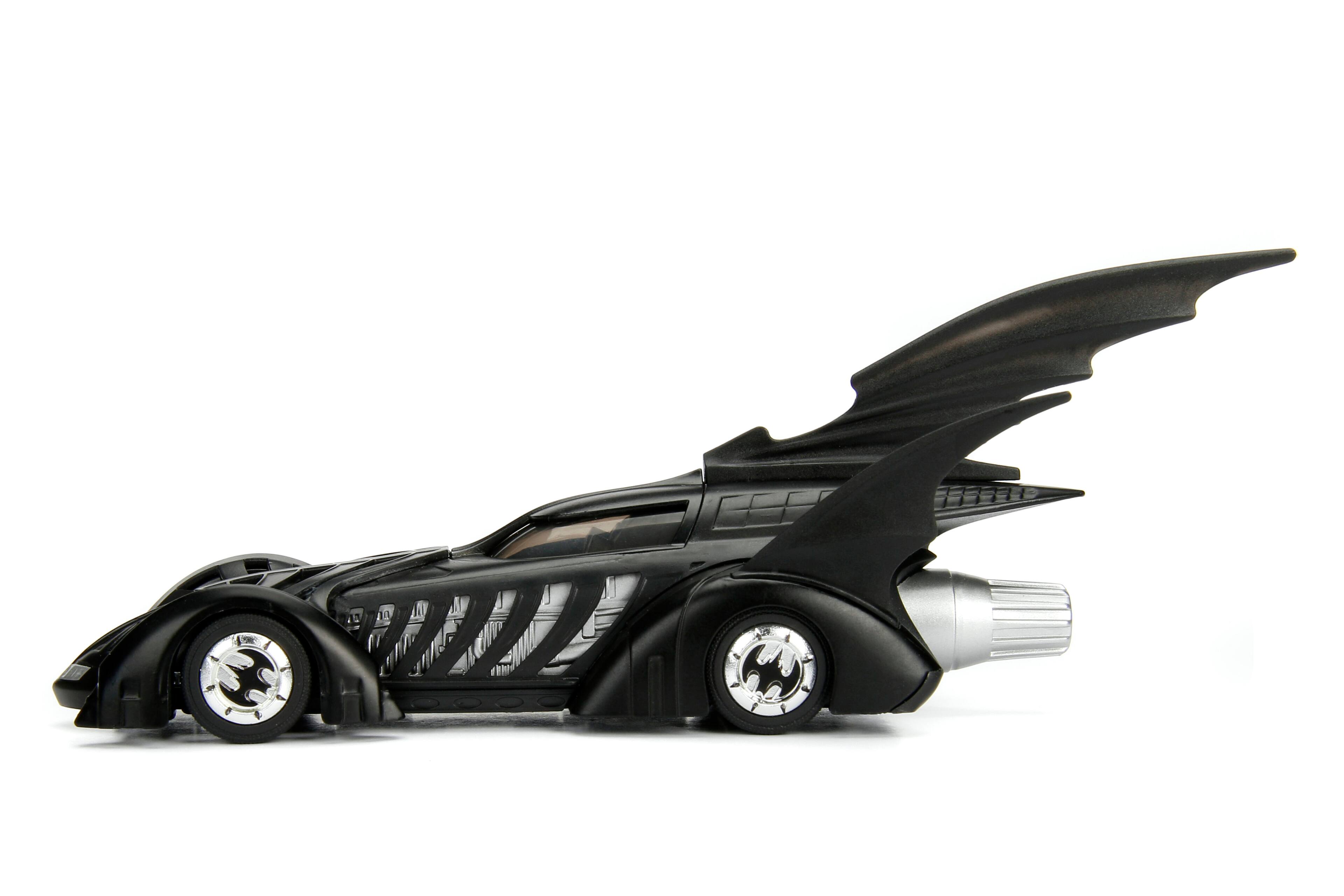 Left. Jada - Batmobile Black "Batman Forever" (1995) Movie "Hollywood Rides" Series 1/32 Diecast Model Car by Jada - Black.