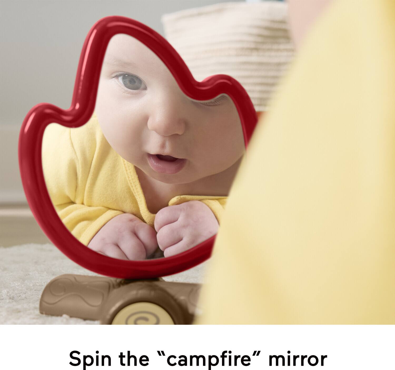 Spin the "campfire" mirror