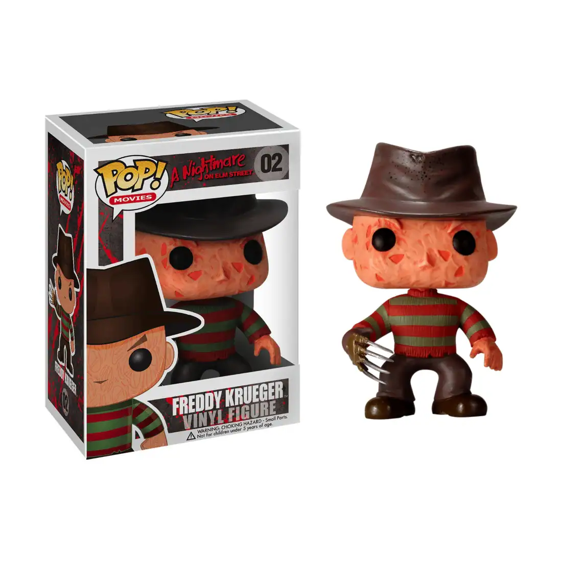 POP! A Nightmare on Elm Street 02 Movies
Freddy Krueger Vinyl Figure
Warning: Choking Hazard - Small Parts. Not for children under 3 years of age.
