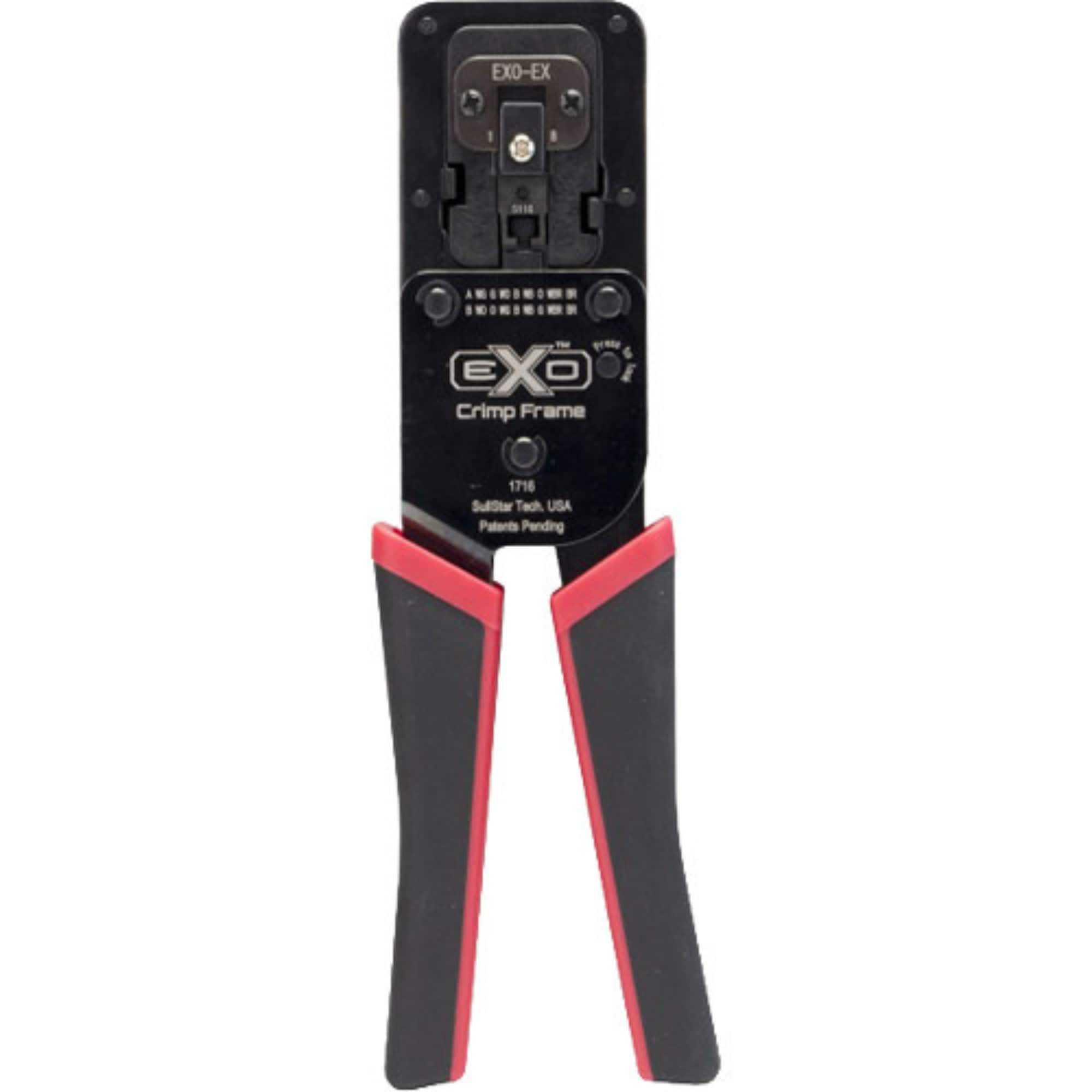 Platinum Tools - EXO Crimp Frame with EXO-EX Die for RJ45 and Modular Connectors - Black