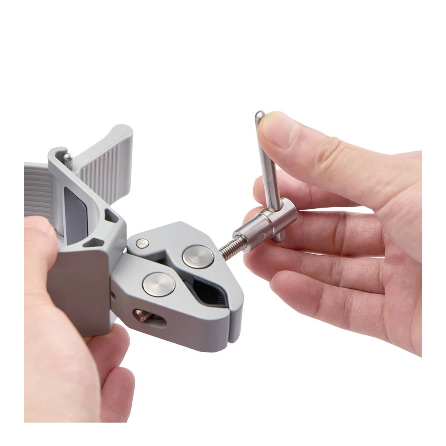 Angle. Amaran - Amaran Peak Light Stand Clamp - Versatile Mounting Accessory for Peak Battery - White.