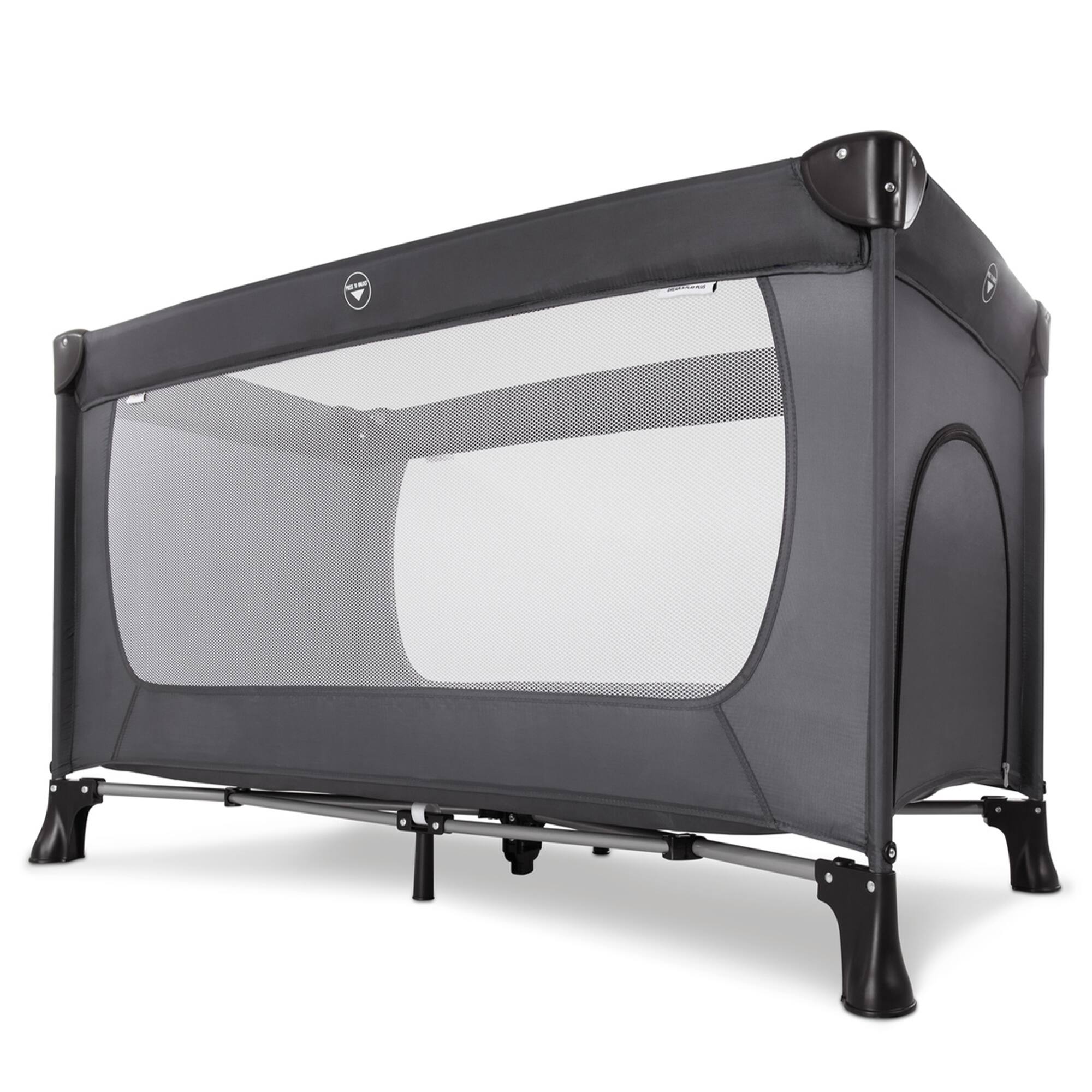 Alt View 7. hauck - hauck Dream N Play Plus Travel Pack Cot, Babies & Toddlers up to 33 Pounds, Grey - Grey.