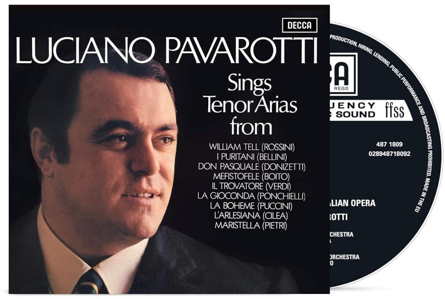 Luciano Pavarotti - Sings Tenor Arias from Italian Opera   - COMPACT DISCS [CD]