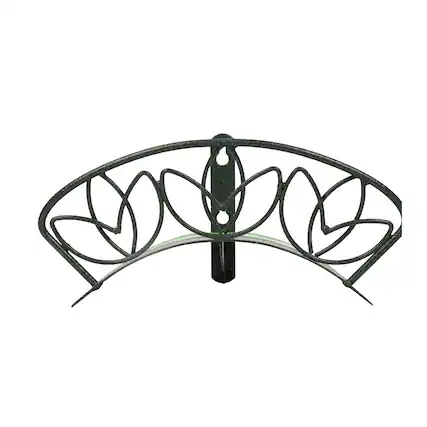 Front. Yard Butler - Heavy Duty Wall-Mounted Hose Hanger - Garden Hose Holder, Holds up to 125 Feet, Powder Coated Steel IHCWM-1FLOWER.