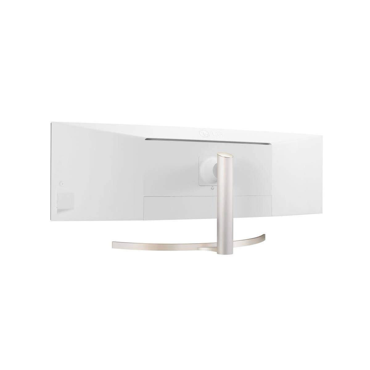 Alt View 4. LG - LG 49WL95C-W 49" UltraWide Curved Dual QHD Virtually Borderless IPS LED Monitor with Built-in Speakers, 5120x1440 and Cl - Black.