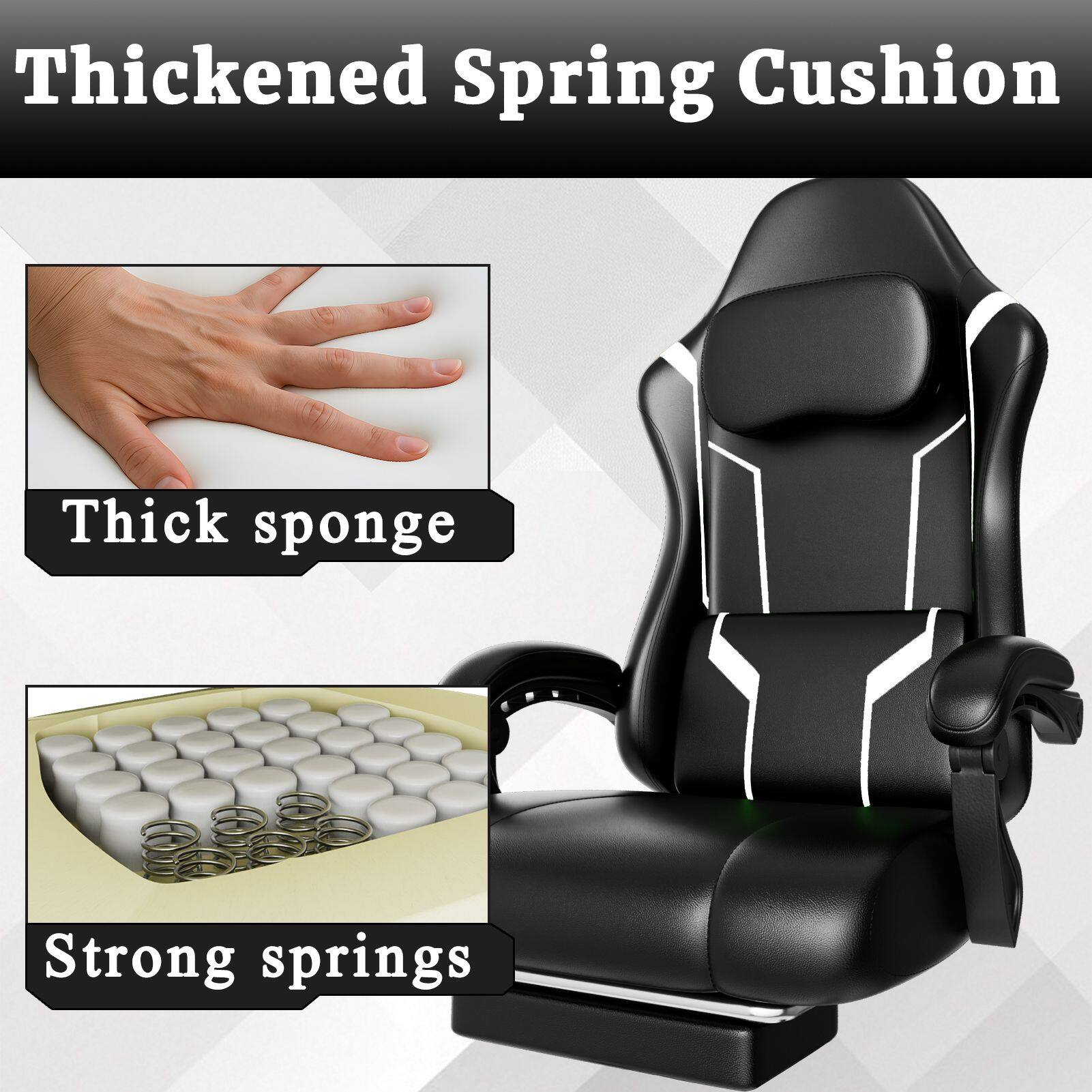 Thickened Spring Cushion

- Thick sponge
- Strong springs