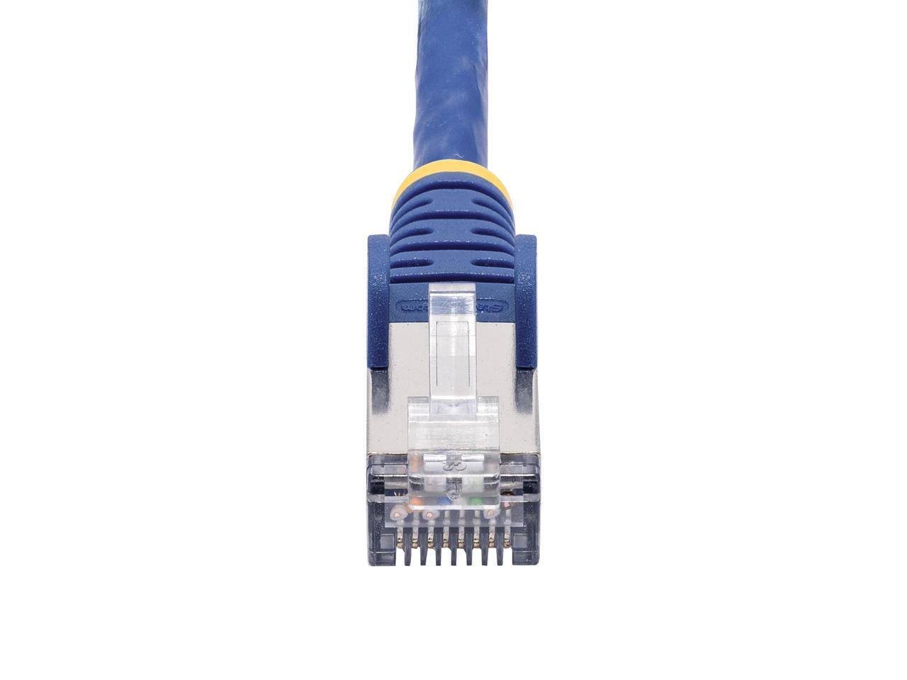 Alt View 3. StarTech.com - StarTech 10ft Blue CAT8 Ethernet Cable, 25G/40G, 2000MHz, 100W PoE, Shielded Patch - NLBL-10F-CAT8-PATCH.