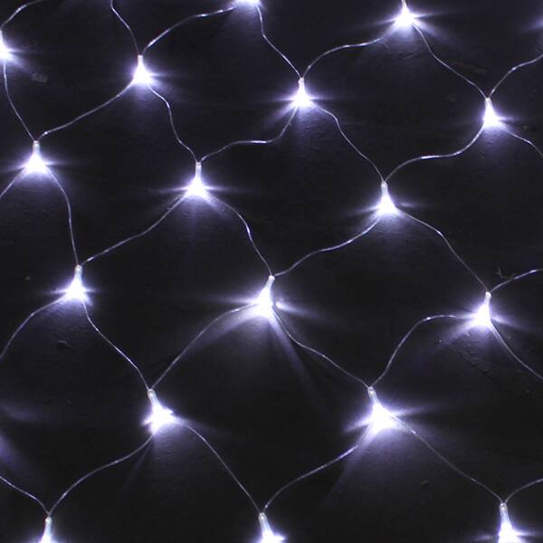Alt View 3. IMAGE - 300 LED Net Mesh Fairy String Light for Christmas Party Wedding Cool White - Cool White.
