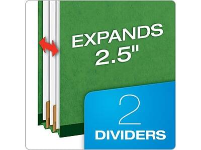 EXPANDS 2.5"  
2 DIVIDERS