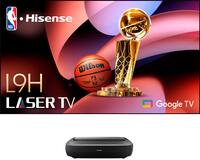 Hisense - L9H Laser TV TriChroma UST Projector with INCLUDED 100" ALR Screen, 4K UHD, 3000 Lumens, Dolby Vision & Atmos, Google TV - Black - Front_Zoom