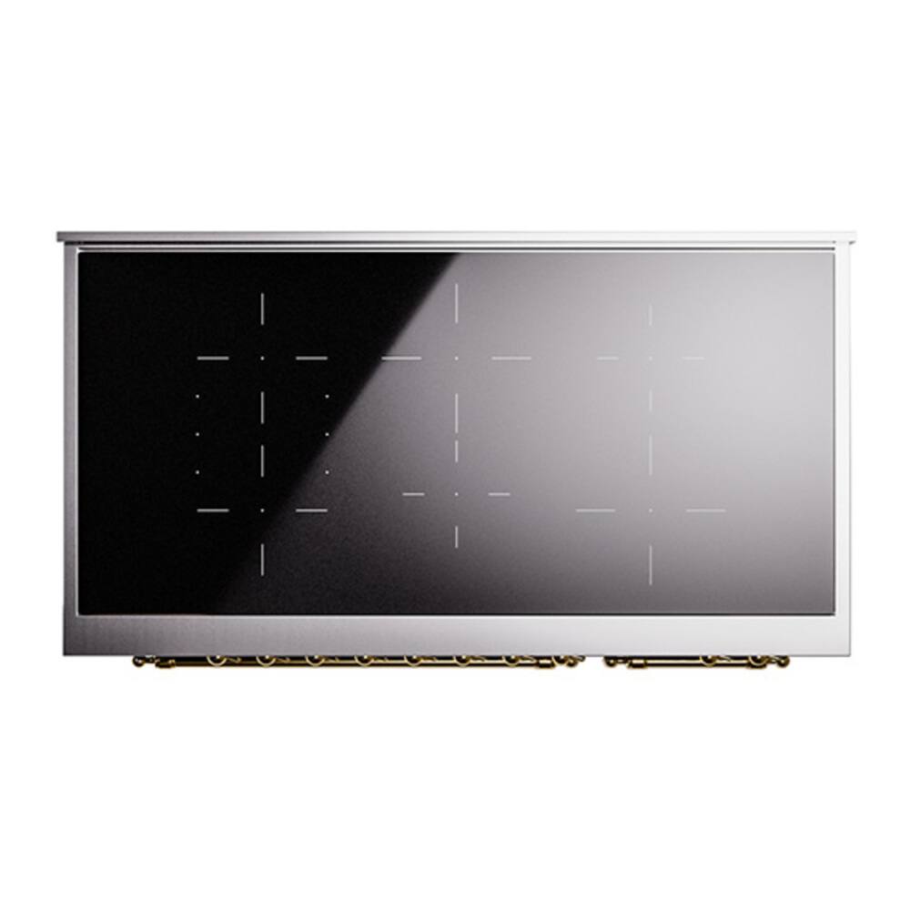 Alt View 2. ILVE - ILVE Nostalgie II 48 inch Induction Range with 6 Induction Elements (Glossy Black) - Glossy Black.