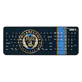 Keyscaper - Philadelphia Union Team Stripe Wireless Keyboard - Multicolor