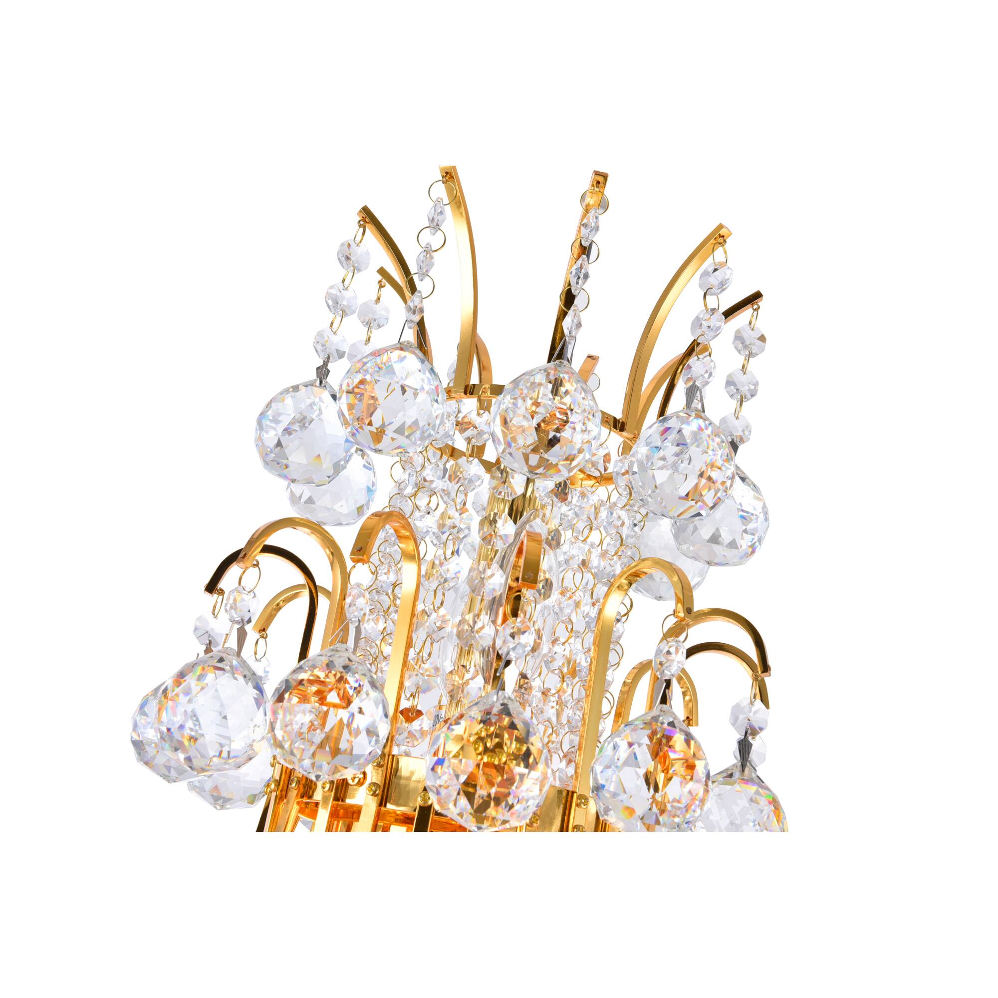 Alt View 1. CWI Lighting - Princess 8 Light Down Chandelier With Gold Finish - Gold.