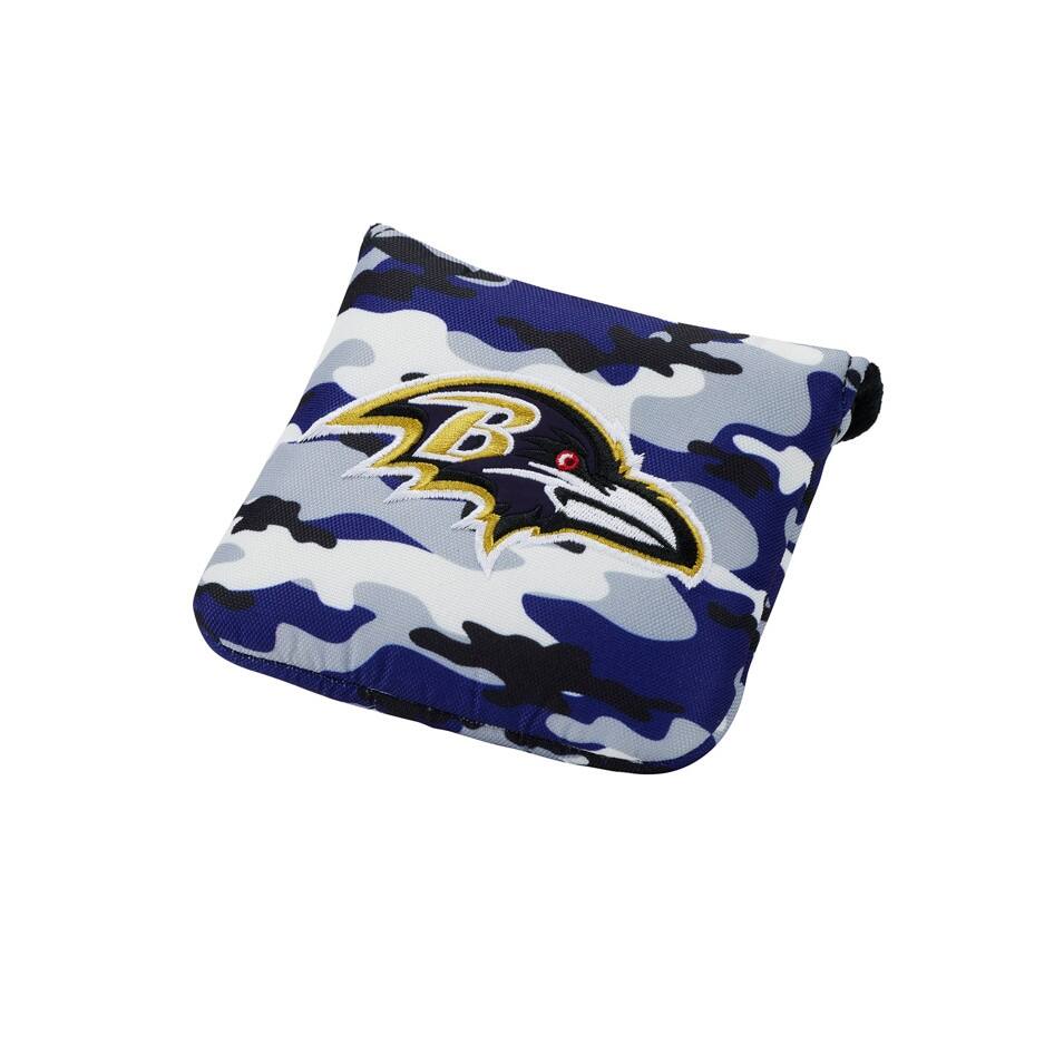 Alt View 2. TaylorMade - Baltimore Ravens Mallet Headcover - Purple.
