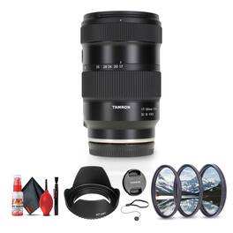 Tamron - 17-50mm f/4 Di III VXD Lens (Sony E) + Lens Filter Kit + Cleaning Kit + More - Black