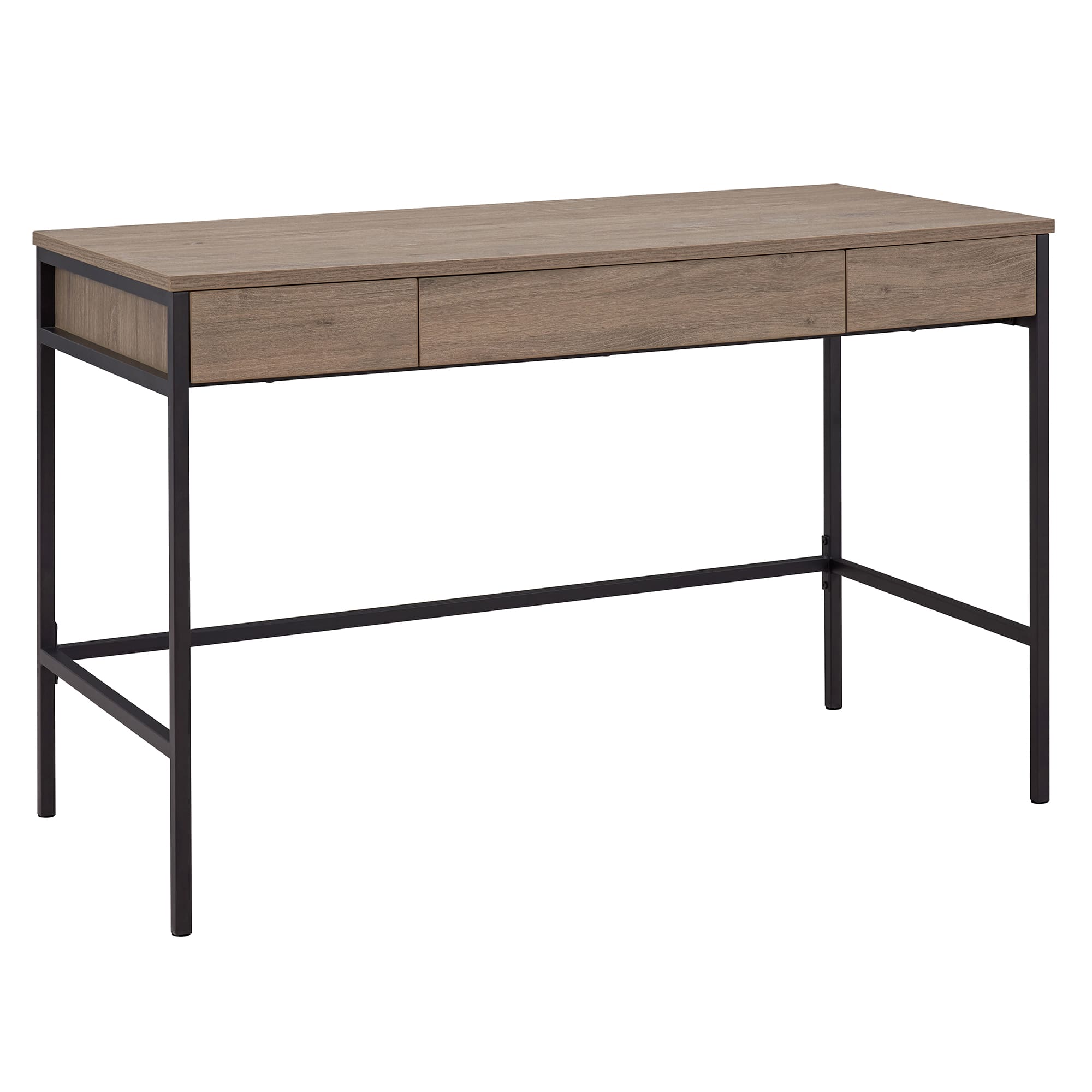 Angle. Camden&Wells - Evans Writing Desk - Antiqued Gray Oak.