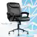 Front. Click365 - Transform 1.0 Upholstered Desk Office Chair - Vegan Leather - Black.