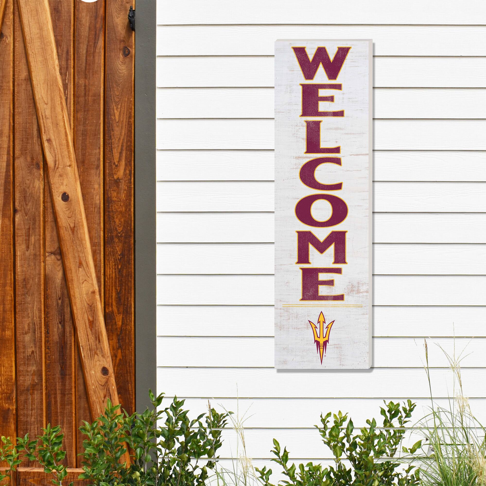 Alt View 1. Jardine - Arizona State Sun Devils 10'' x 35'' Indoor/Outdoor Welcome Sign - Maroon.